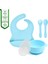 Kapaklı Vakumlu Silikon Beslenme Seti / Mavi 5