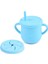 Kapaklı Vakumlu Silikon Beslenme Seti / Mavi 6