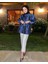 Perla Bluz Gece Mavisi 2