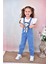 Angelos Girls Kız Çocuk Jean Salopet-Peluş Ayıcıklı- 2-13 Yaş 0095 3