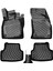 Rizline 3D Oto Paspas Siyah Renk Seat Leon 2012 - 2020 ile Uyumlu 1