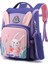 Öğrenci Okul Çantası Askılı Düz Renk Karikatür - Açık Mor (Yurt Dışından) 1