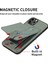 IPhone 11 Için Kılıf Pro Max Standı Crad Yuvası Fermuar Cüzdan Manyetik Araç Montaj (Yurt Dışından) 5
