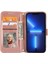IPhone 16 Için Flip Case Pro Max Kart Tutucu Manyetik Kapatma Kickstand Pu (Yurt Dışından) 5