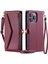 Cüzdan Crossbody Kılıf IPhone 14 Pro Max Kart Tutucu Fermuar Faturaları Yuvası (Yurt Dışından) 4