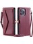 Cüzdan Crossbody Durumda IPhone 13 Pro Max Rfıd Engelleme Fermuar Faturaları (Yurt Dışından) 1