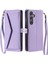 Cüzdan Crossbody Kılıf Samsung Galaxy A35 5g Fermuar Faturaları Yuvası Cüzdan (Yurt Dışından) 5