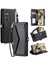 Cüzdan Crossbody Kılıf Samsung Galaxy A35 5g Fermuar Faturaları Yuvası Cüzdan (Yurt Dışından) 5