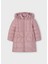 4490 Kız Çocuk Pembe Uzun Mont 1