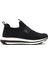 Erkek Siyah Kalın Tabanlı Kumaş Sneaker 24WFD69016F 1