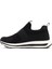 Erkek Siyah Kalın Tabanlı Kumaş Sneaker 24WFD69016F 2