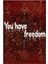 Written Koleksiyonu Bordo Tema You Have Freedom Yazılı Desenli Modern Dekoratif Halı 08 1