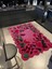 Shape Koleksiyonu Pembe Tema Floral Sarmaşık Ve Gül Desenli Modern Dekoratif Halı 07 3