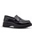 Kids A More Vintage Deri Loafer Kız Çocuk Okul Ayakkabısı Siyah Rugan 1