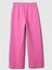 Kız Çocuk Pembe Wide Leg Fleece Eşofman Altı 3