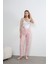 Kadın Kalp Baskılı Ince Lastikli Bel Pijama Altı 2