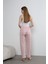 Kadın Kalp Baskılı Ince Lastikli Bel Pijama Altı 4