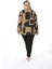 Kadın Büyük Beden Kahverengi Siyah Tunik Siyah Pantolon Takım 2
