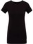 66002 Kadın Modal Kısa Kollu Yuvarlak Yaka T-Shirt-Siyah 2