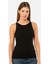 3403 Kadın Halter Yaka Fitilli Atlet T-Shirt-Siyah 3