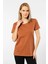 WT-Shirt London Kadın Kısa Kollu Bisiklet Yaka Basic T-Shirt-Tarcin 1