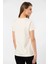 WT-Shirt London Kadın Kısa Kollu Bisiklet Yaka Basic T-Shirt-Bej 2
