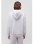 Mavi Logo Baskılı Kapüşonlu Fermuarlı Gri Sweatshirt 1S10178-85438 4