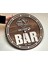 Barlara Özel Dekoratif Ceviz Ahşap Duvar Saati 35 cm -6 , Bar Duvar Saati , Cafe Duvar Saati , Özel Ahşap Saat 1