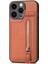 IPhone 15 Için Kılıf Pro Fermuar Cüzdan Manyetik Araç Montaj Crad Yuvası Standı (Yurt Dışından) 2