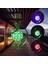 3 Adet Dekoratif Bağ Bahçe Balkon Dış Mekan Solar Güneş Enerjili Dekoratif Rgb LED Işık Spiral Işık Solar Rüzgar Gülü 3