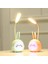 Taşınabilir LED Masa Lambası Katlanabilir Işık Sevimli Karikatür Masa Lambası LED Okuma Işığı Göz Koruyucu Gece Lambası Pembe (Yurt Dışından) 4