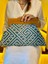 Bahram - Ahşap Burslu Kumaş Portföy Çanta, Clutch, El Çantası 2