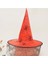 Halloween Sarkan Dantelli Cadı Şapkası Yetişkin Kırmızı Renk 1 Adet 40 cm 2
