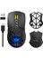 Nexus Air V1 Kablosuz 10000 Dpi Pixart PMW3325 Sensör Makro Yazılımlı & Değiştirilebilir Kapaklı RGB Kablosuz Gaming Mouse - Siyah (2.4 GHz Kablosuz + BT5.1 + Type-C ile Kullanım Desteği) 2