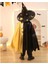 Halloween Temalı Çift Renkli Şapkalı Cadı Pelerini 75 cm 2