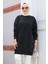 Siyah Tesettür Tunik 30644S 2