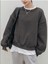 Kadın Gül Kurusu Dikiş Detaylı Bisiklet Yaka Sweatshirt 3