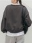 Kadın Gül Kurusu Dikiş Detaylı Bisiklet Yaka Sweatshirt 5