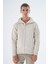 Erkek Bej Kamyon Yaka Yürütme Örgülü Fermuarlı Cepli Yün Triko Örme Hırka TRIST-5331 1