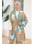 Karışık Renkli Kimono Pantolon Ikili Takım 1109 - Mint 2