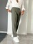 Italyan Model Tokalı Ayarlanabilir Kemer Pileli Baggy Kumaş Pantalon 1