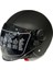 FX-101 Deri Kaplama Siyah Açık Kask 1