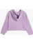 Crop Sweatshirt Kapşonlu Dokulu Manşetleri Lastikli 2