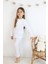 Kız-Erkek () Çocuk Interlok Kumaş Orta Kalınlıkta Pamuklu Pijama Takımı 5