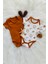Aslan Baskılı Alttan Çıtçıtlı Kısa Kollu 2li Bebek Body Set 1