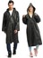 3 Adet 1.kalite Siyah Yağmurluk Şapkalı Çıtçıtlı Yağmurluk Outdoor Yağmurluk Vıp Unısex Raın Coat 1