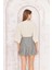 Kadın Bej Önden Bağlamalı Crop Kimono DM7004 5
