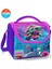 Kids Pembe Mor Kaplumbağa Desenli Üç Bölmeli Çekçekli Okul 3'lü Çanta Seti 3SET23956 2