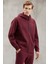 Fine Erkek Fermuarlı Bordo Sweatshirt 5