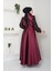 Pul Detaylı Saten Abiye 2537 5